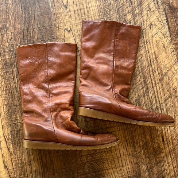 Husky Shoes - Vintage 70s 80s Siberian Husky Bastien Leather Boots Womens US Size 9